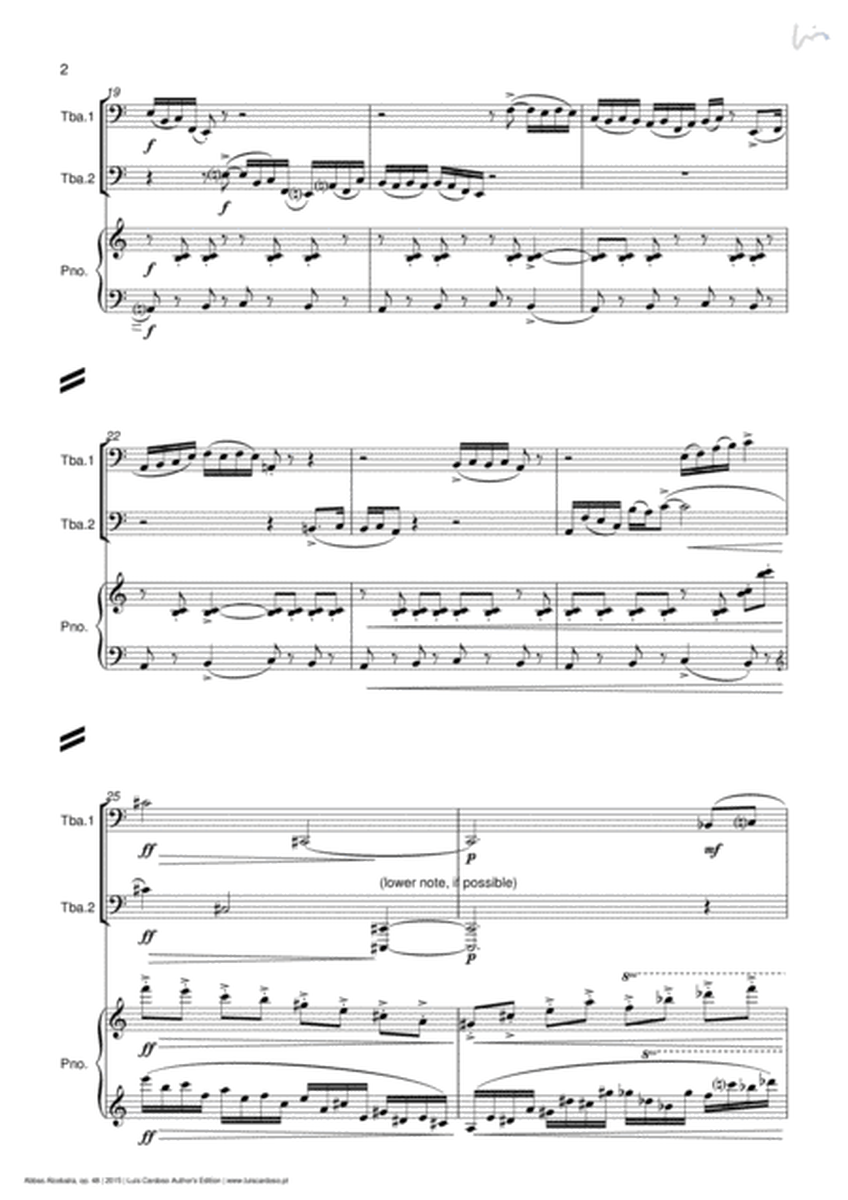 Abbas Alcobatia (for 2 Tubas & Piano) image number null
