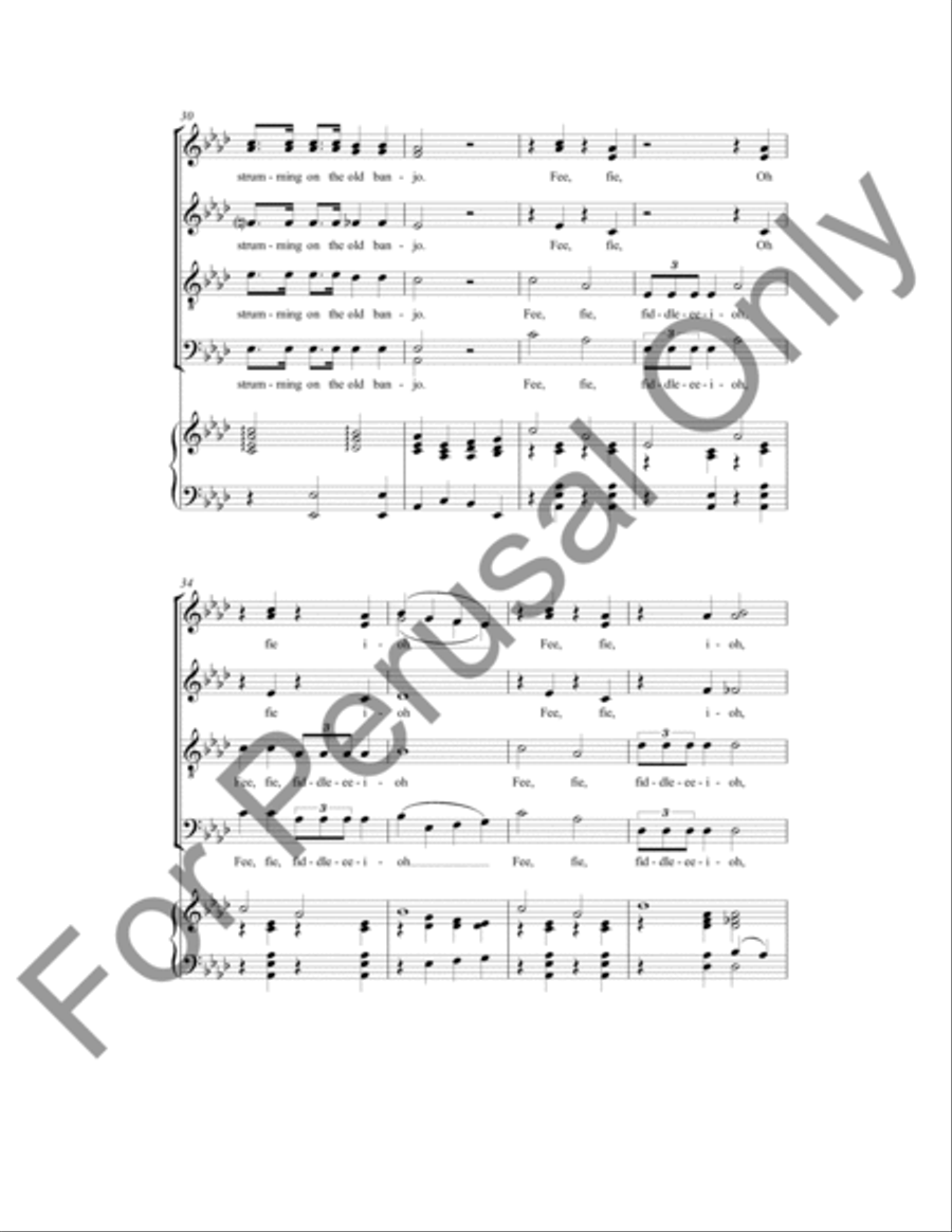 I've Been Working On The Railroad 4-Part scores gallery preview page 6