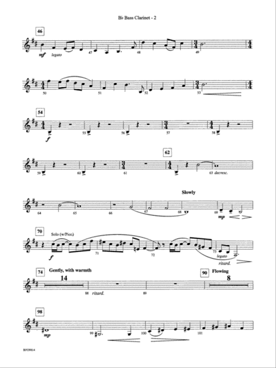 Into the Storm: B-flat Bass Clarinet Full Orchestra scores gallery preview page 2