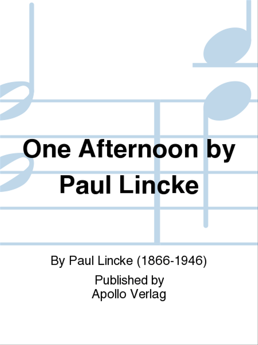 One Afternoon by Paul Lincke Chamber Orchestra scores gallery preview page 1