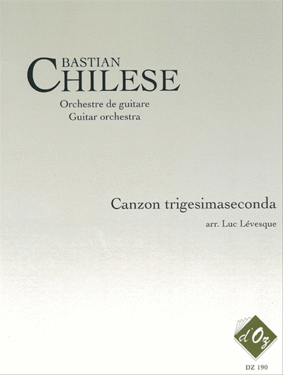 Canzon trigesimaseconda Classical Guitar scores gallery preview page 1