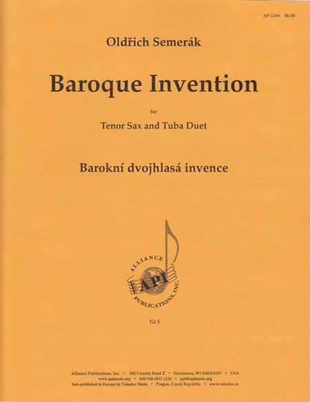Baroque Invention - Oboe/Bassoon or Tenor Sax/Tuba Duo image number null