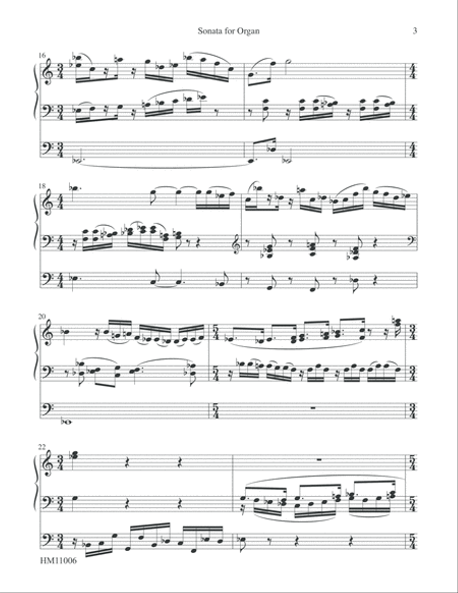 Sonata for Organ Organ Solo scores gallery preview page 5
