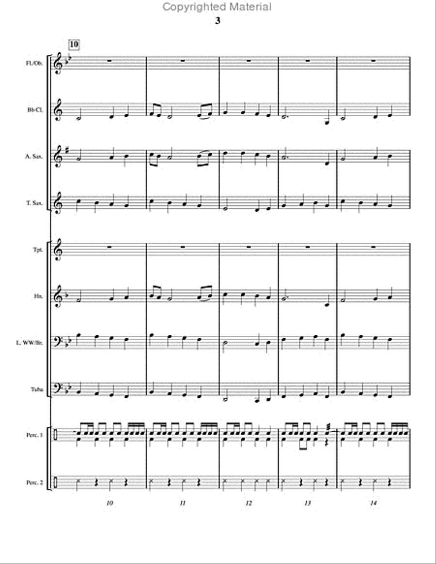 Highlands March Highlands March Concert Band scores gallery preview page 4