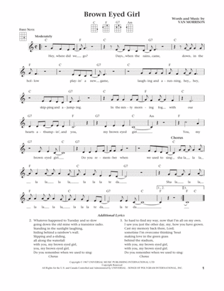 Brown Eyed Girl (from The Daily Ukulele) (arr. Liz and Jim Beloff)
