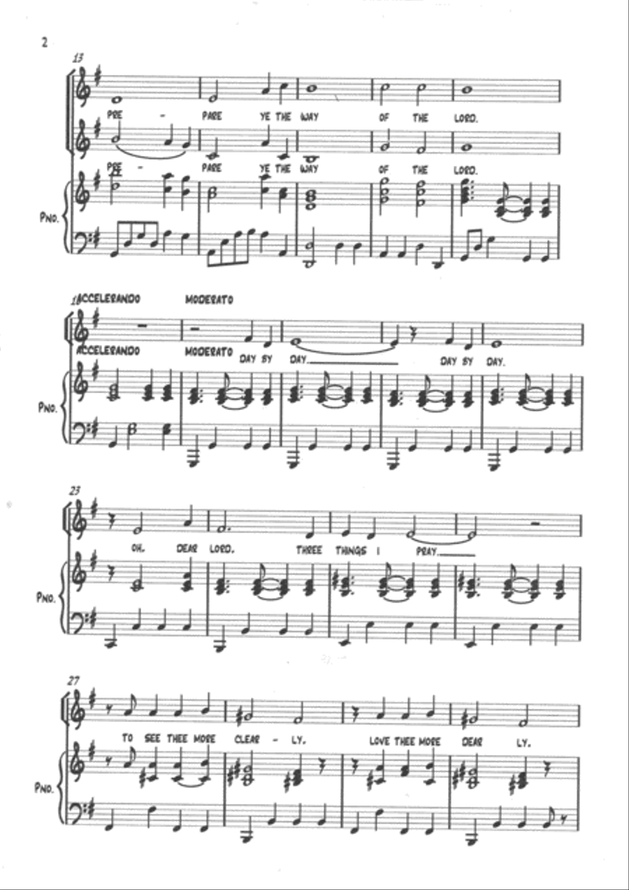 Day By Day (from: Godspell) 2-Part scores gallery preview page 2
