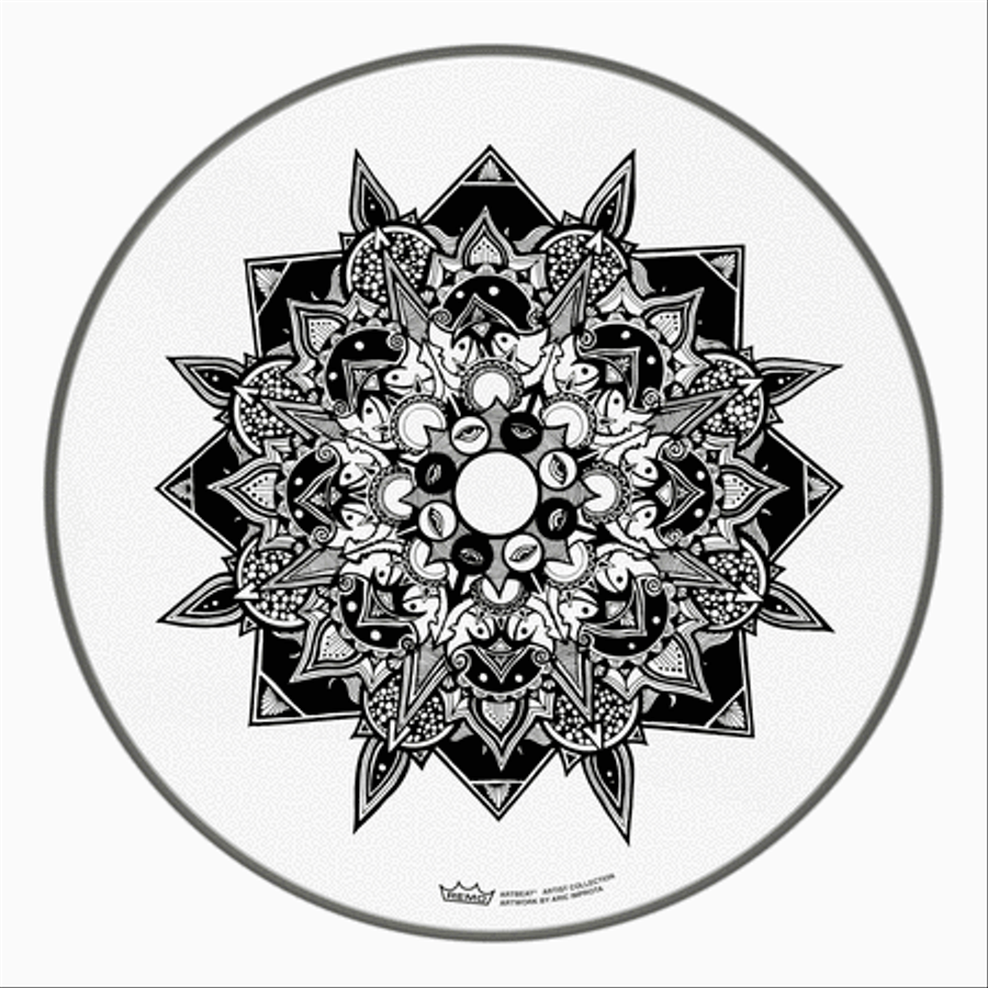 Batter, Artbeat Artist Collection, 16'' Diameter, Skyndeep, Emperor Clear, 'disillusion Musical Instruments scores gallery preview page 1