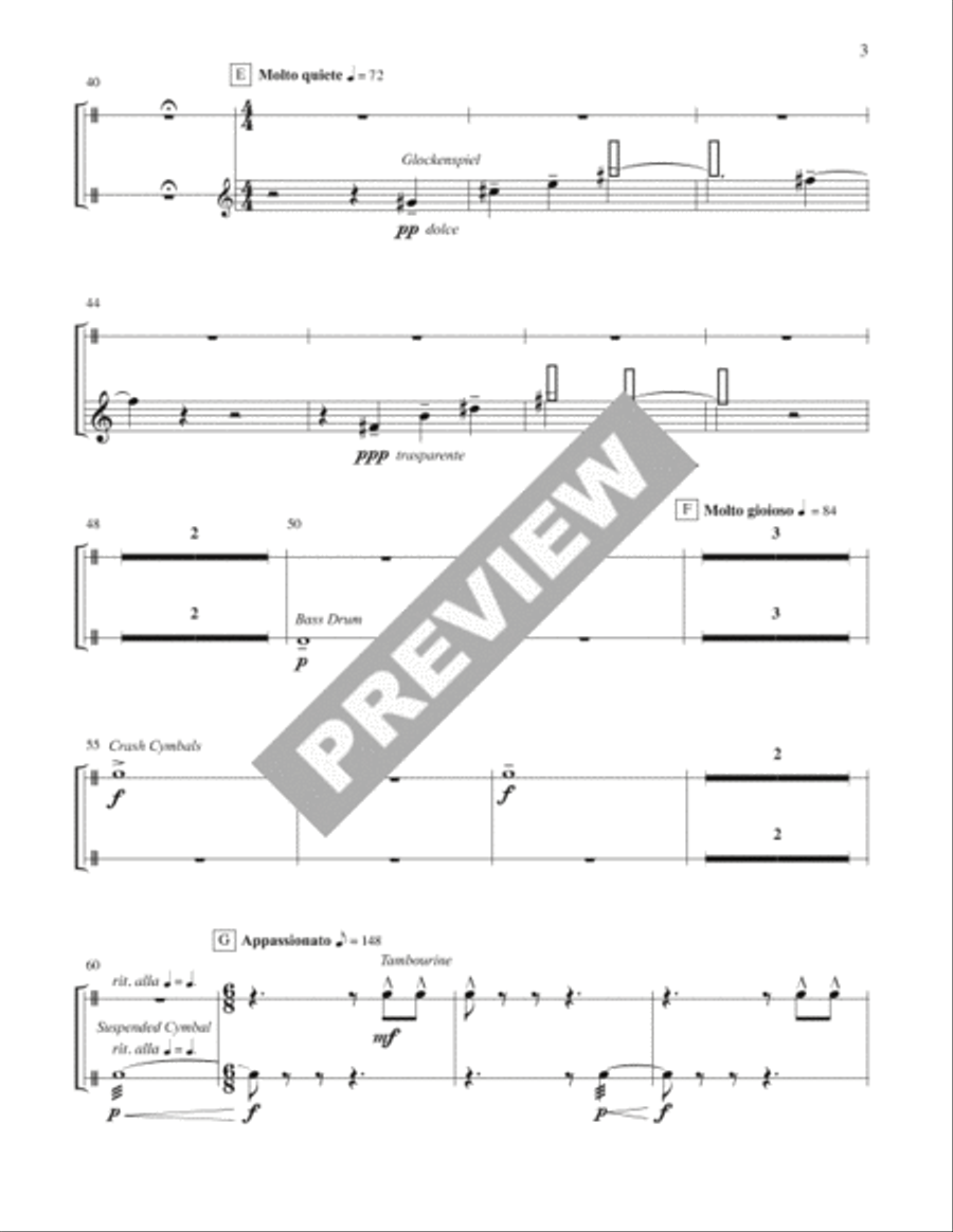 In Your Light - Instrument edition Percussion scores gallery preview page 3
