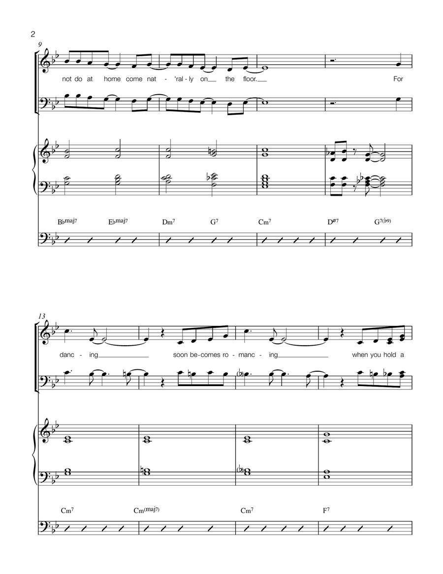 The Best Things Happen While You're Dancing 4-Part scores gallery preview page 2