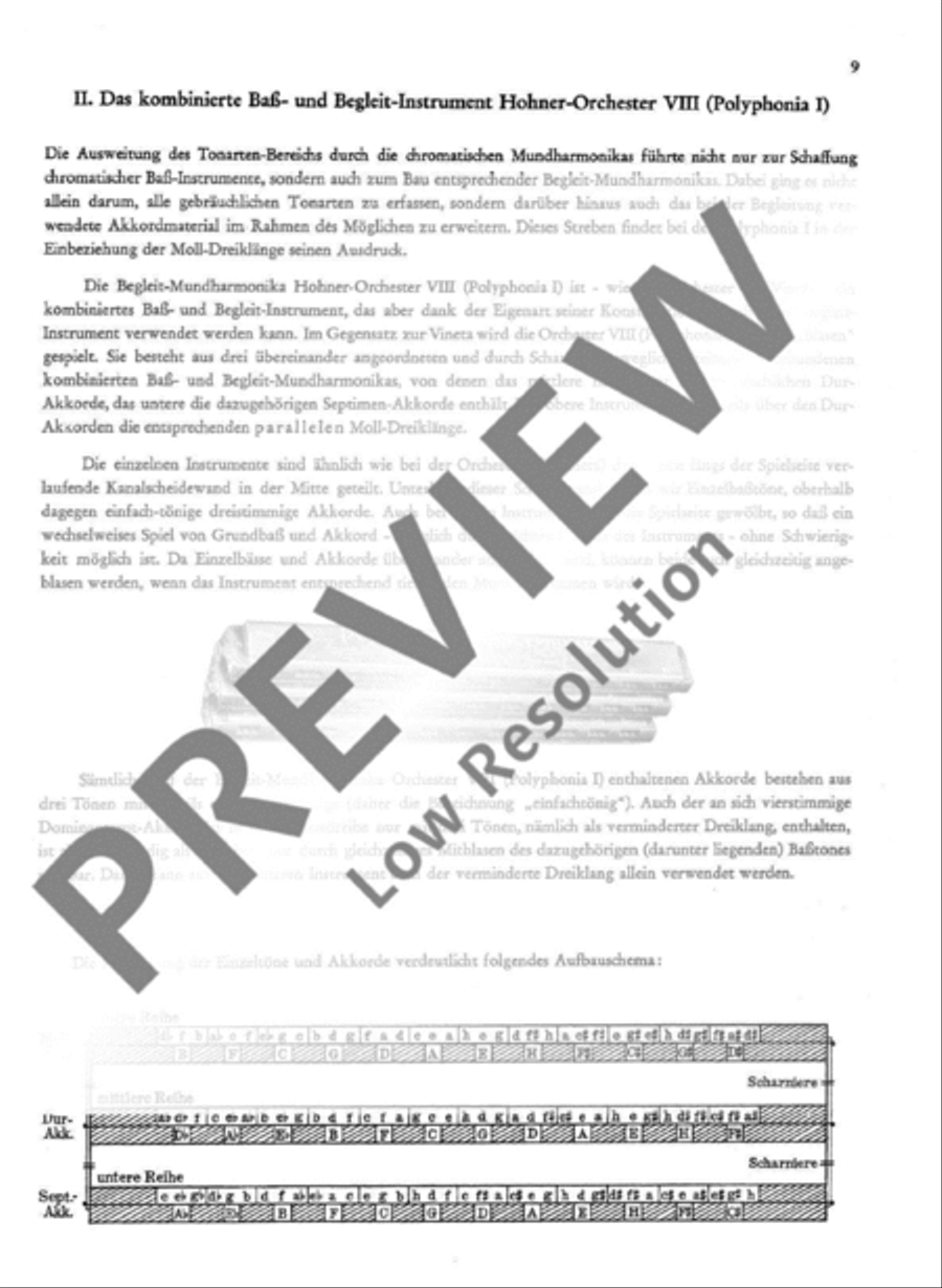 Schule für die Hohner-Mundharmonika Begleit-Instrumente Harp scores gallery preview page 10
