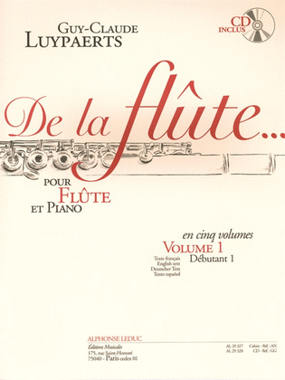 Book cover for Of The Flute, For Flute And Piano