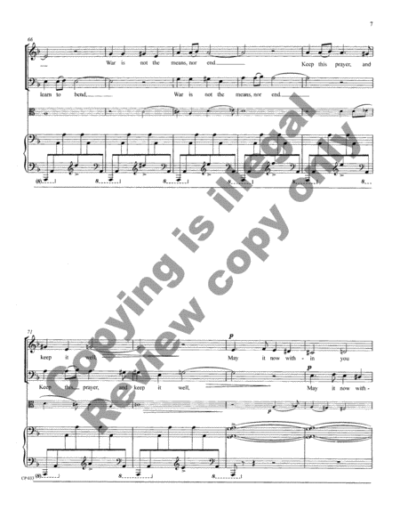 A Prayer (Full/Choral Score) image number null