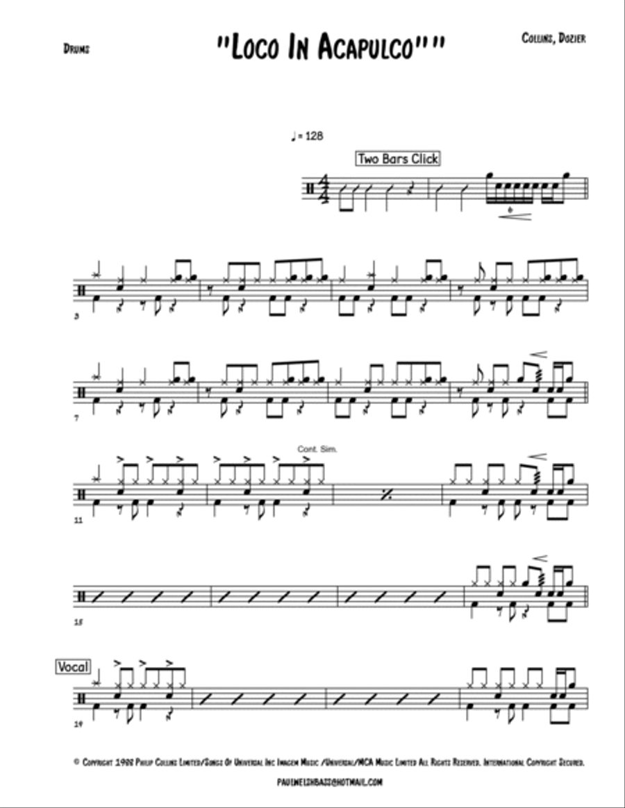 Loco In Acapulco Loco In Acapulco Voice scores gallery preview page 6