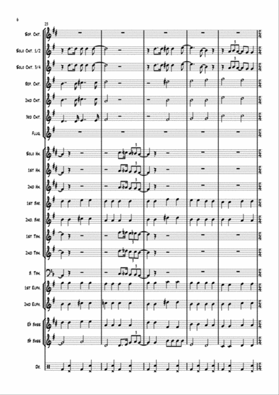 All You Need Is Love Brass Band scores gallery preview page 6