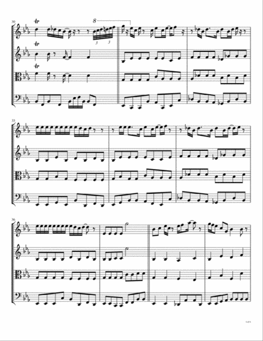 Lovely Rita String Quartet scores gallery preview page 5