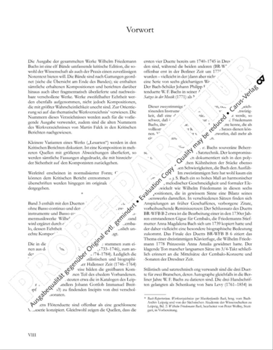 Gesamtausgabe Band 3 (Kammermusik: Duette, Solo- und Triosonaten) Score scores gallery preview page 9