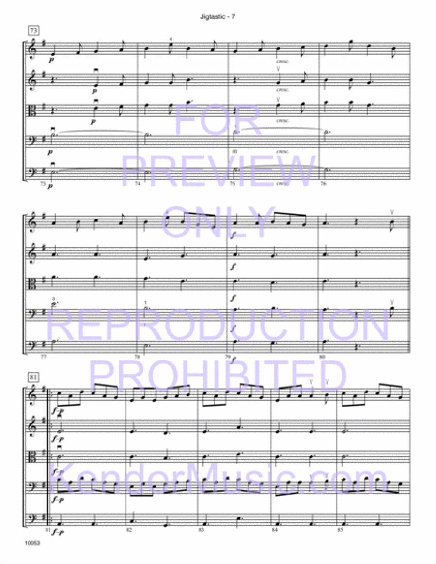 Jigtastic Jigtastic String Orchestra scores gallery preview page 8