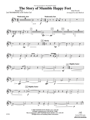 The Story of Mumble Happy Feet: (wp) 2nd B-flat Trombone T.C.