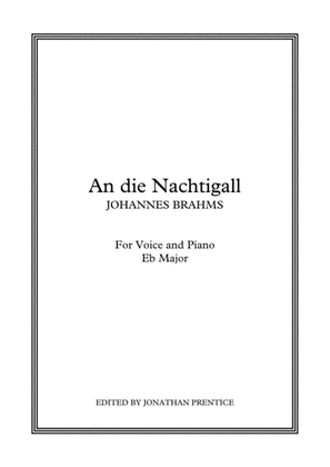 Book cover for An die Nachtigall (Eb Major)