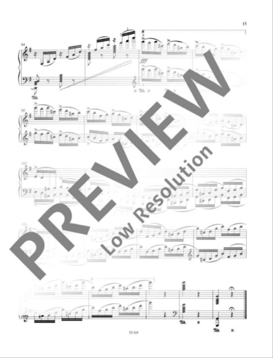 12 Pieces of medium difficulty Piano Solo scores gallery preview page 16