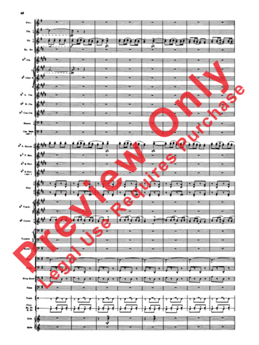 Armenian Dances, Part 1 Armenian Dances, Part 1 Concert Band scores gallery preview page 43