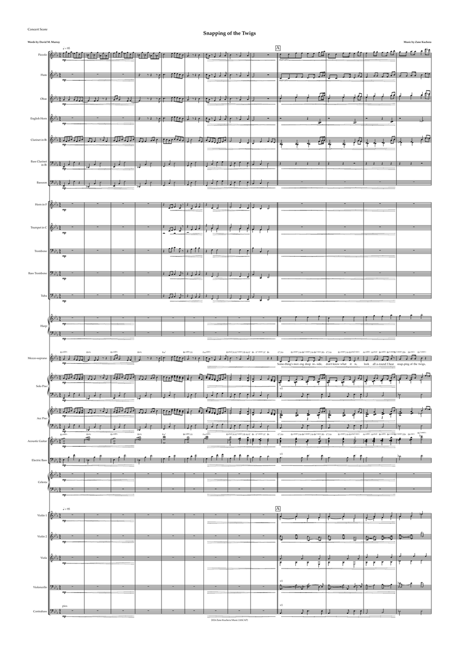 Book cover for Snapping of the Twigs (Instrumental) - Score Only