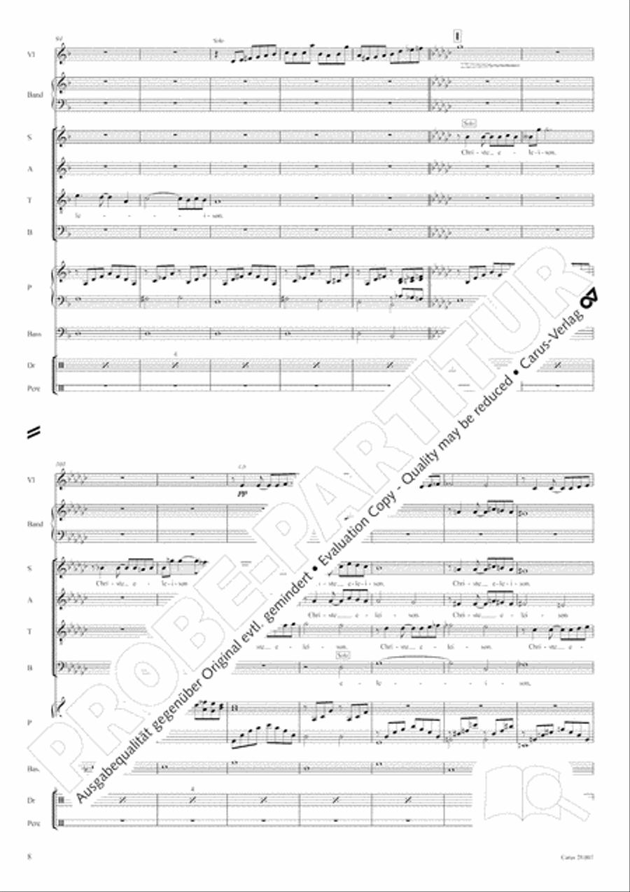 Missa latina Missa latina 4-Part scores gallery preview page 9