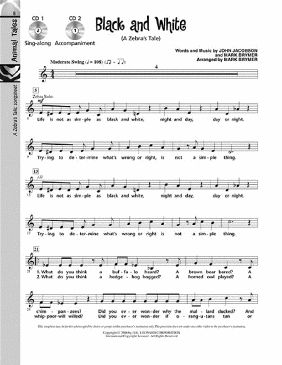 Animal Tales Choir scores gallery preview page 6