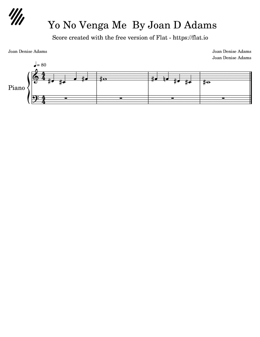 Yo No Venga Me Yo No Venga Me Voice scores gallery preview page 1