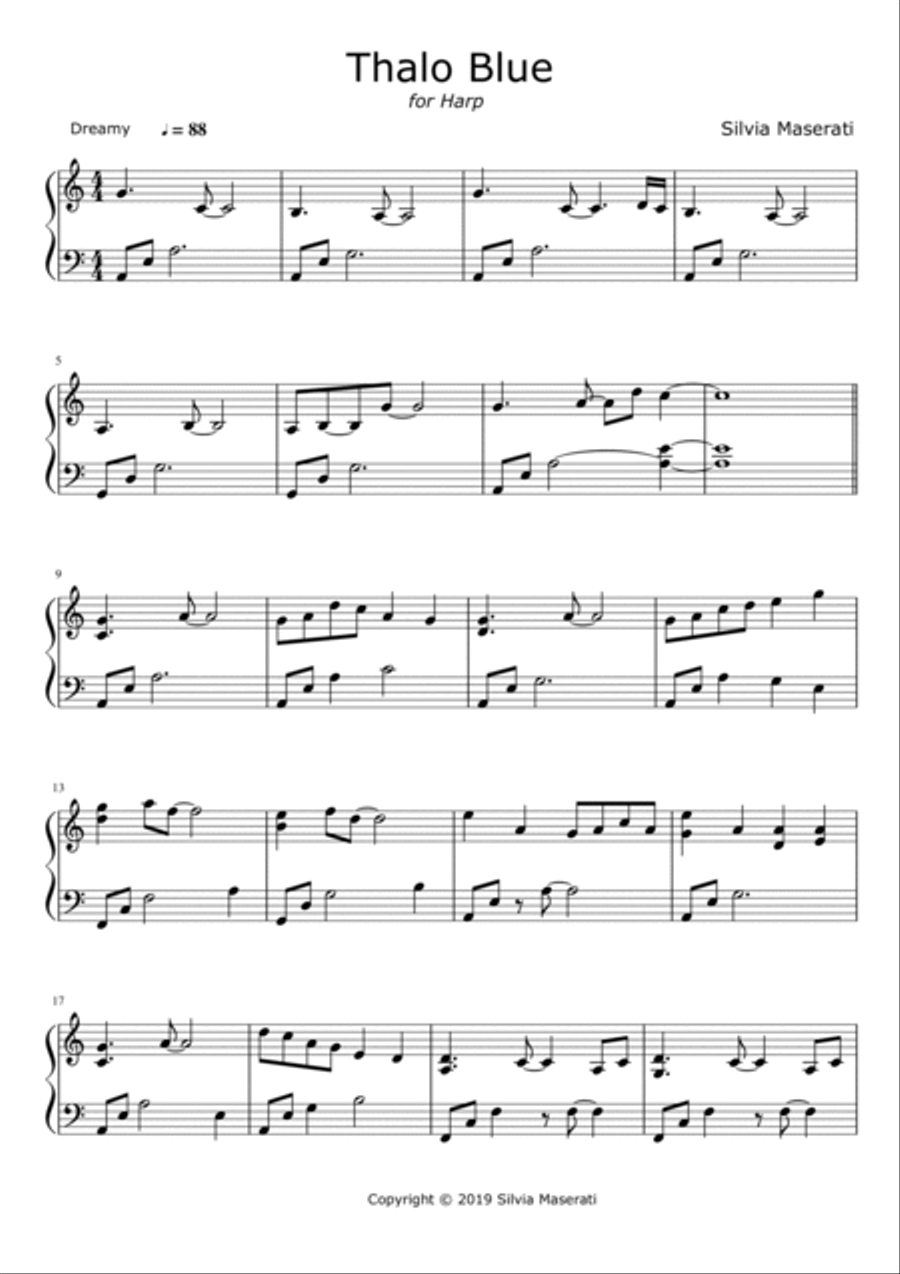 Thalo Blue Harp scores gallery preview page 2