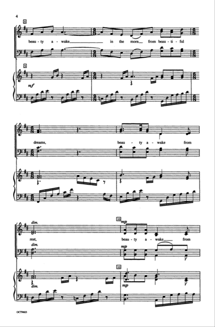 Let Beauty Awake 4-Part scores gallery preview page 13
