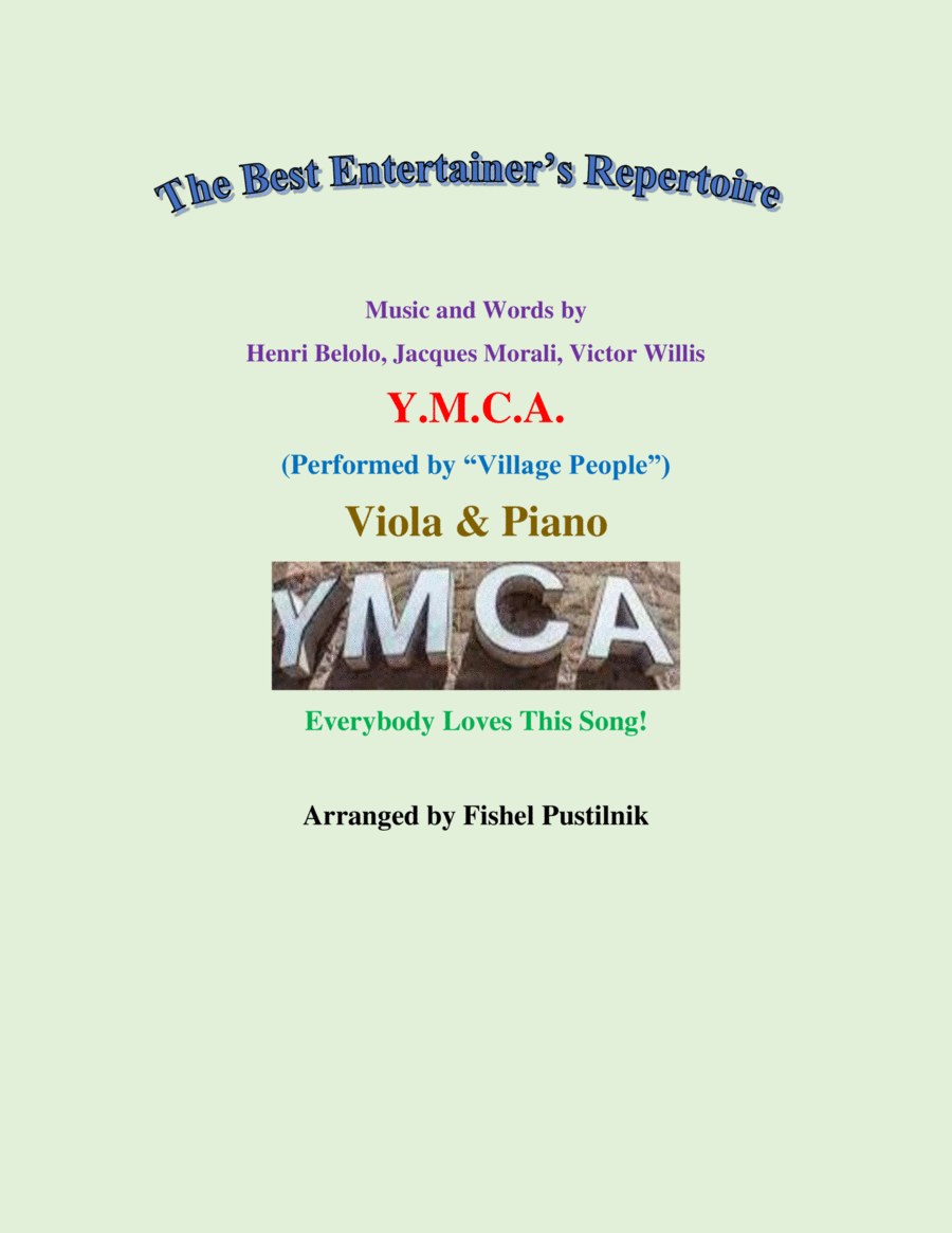 Y.m.c.a. Viola scores gallery preview page 1