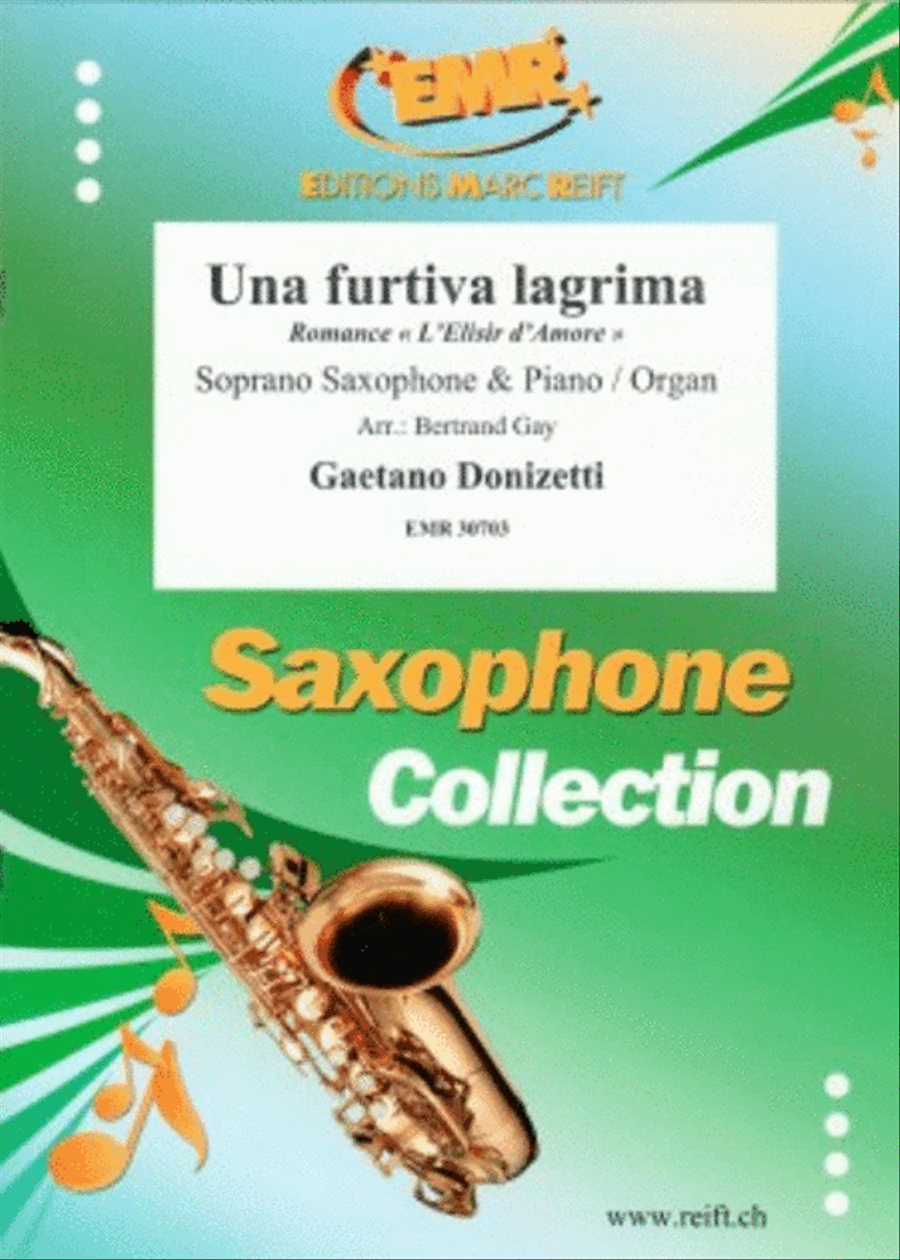 Una furtiva lagrima Soprano Saxophone scores gallery preview page 1