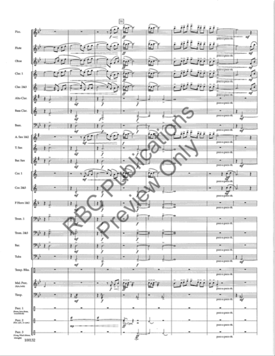 Dance Of Fire Concert Band scores gallery preview page 8