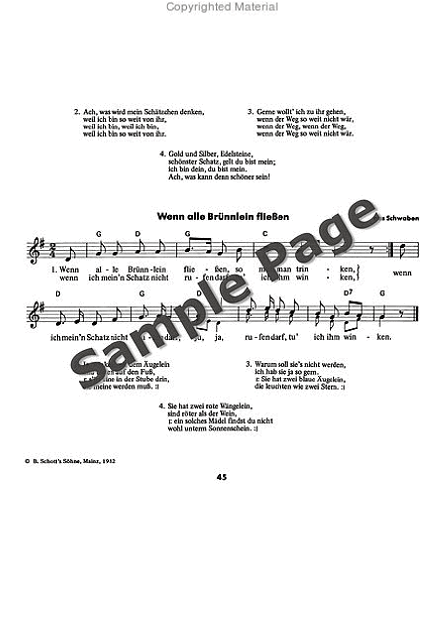 Es tonen die Lieder Recorder scores gallery preview page 46