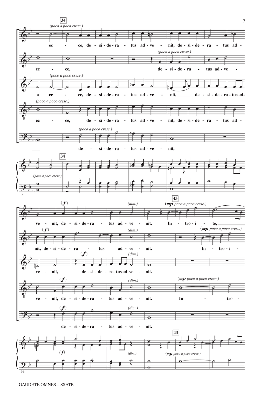 Gaudete Omnes by Jan Pieterszoon Sweelinck 4-Part - Digital Sheet Music page 5