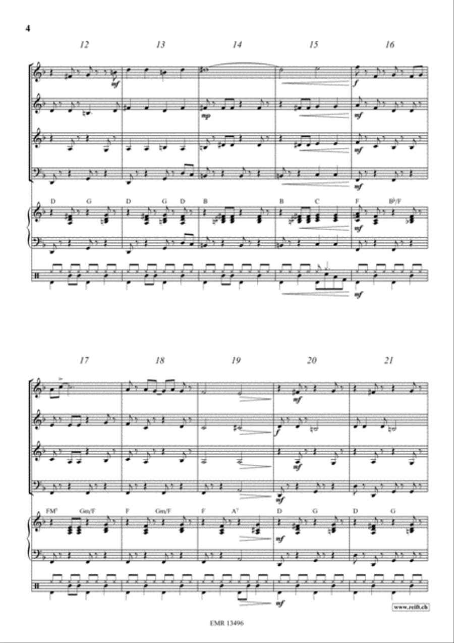 I Got Plenty O' Nuttin' Woodwind Quartet scores gallery preview page 4