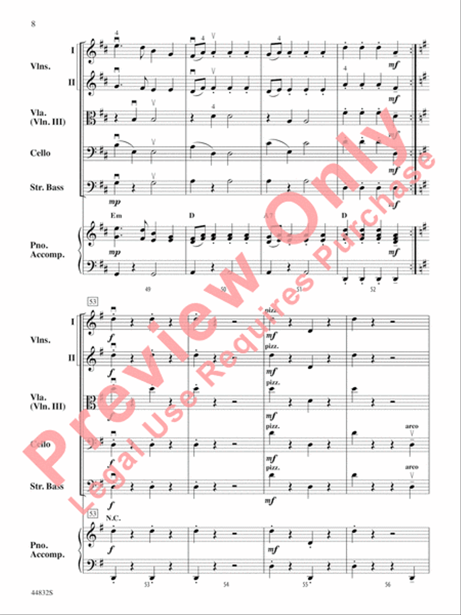 Bella Bocca Polka String Orchestra scores gallery preview page 9