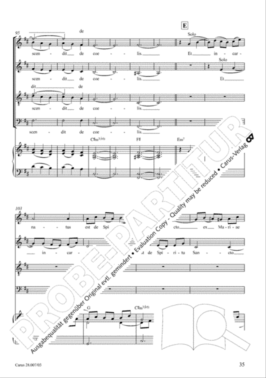 Missa latina 4-Part scores gallery preview page 36