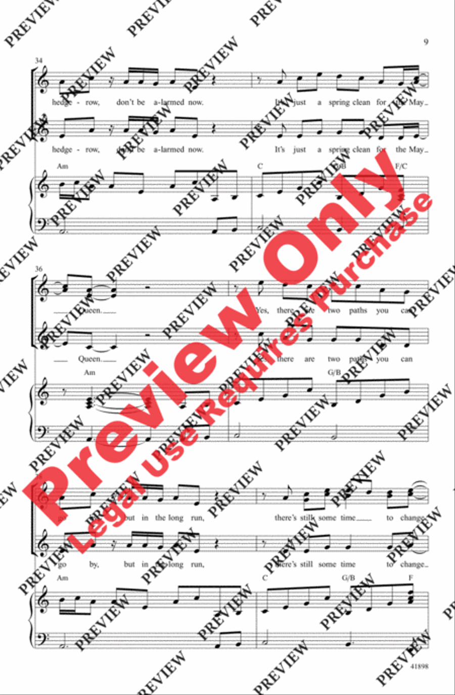 Stairway to Heaven Women's Choir scores gallery preview page 8