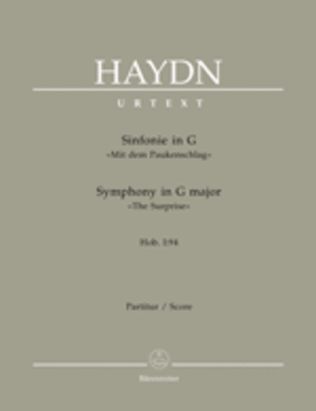 Symphony, No. 94 G major Hob. I:94 'The Surprise'