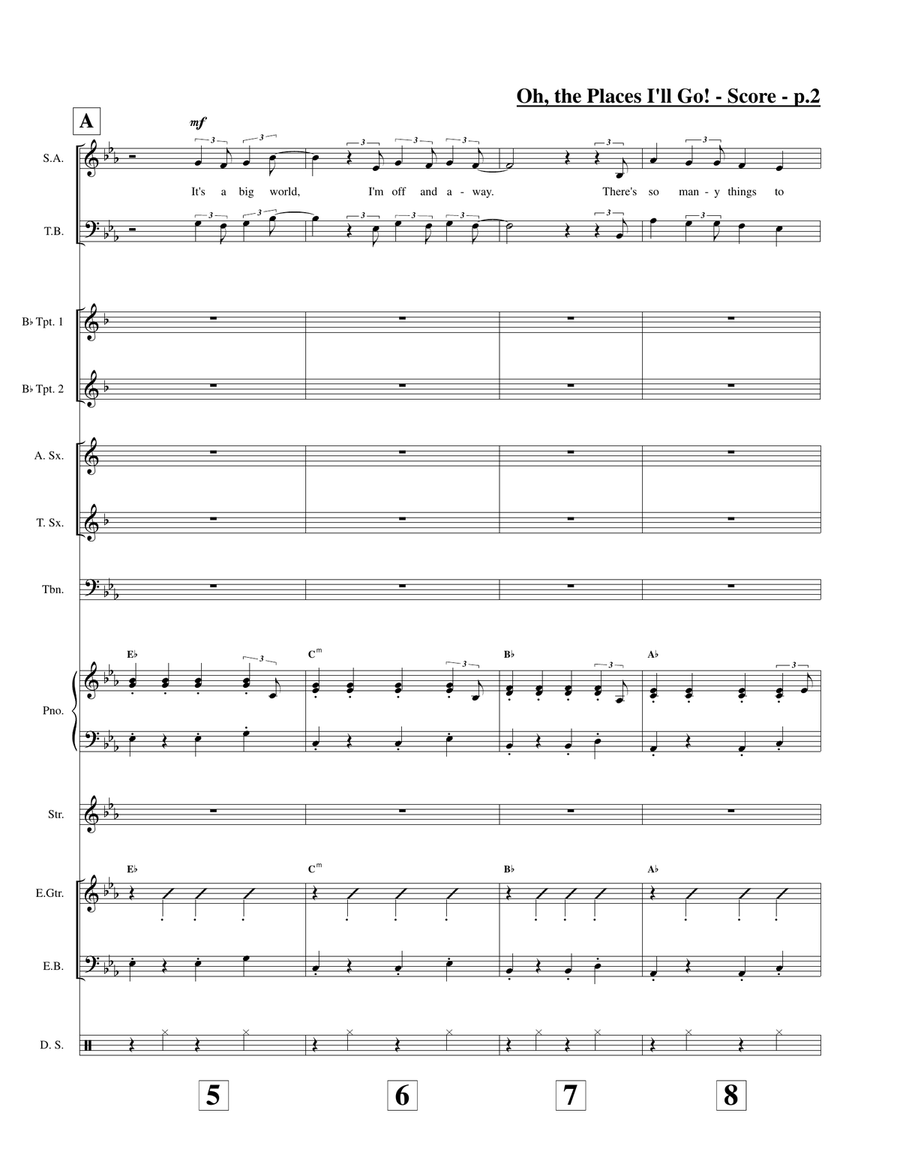 Oh, The Places I'll Go! Large Ensemble scores gallery preview page 3