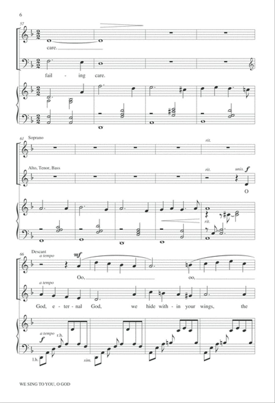 We Sing to You O God 2-Part scores gallery preview page 7