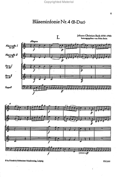 Blaser-Sinfonien 4-6 / Partitur