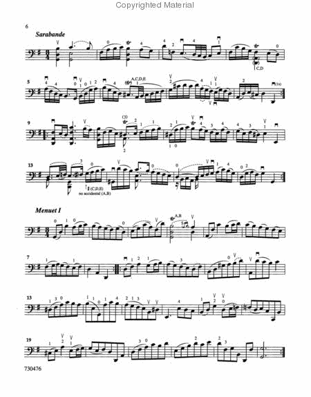 Six Suites for Violoncello Solo image number null