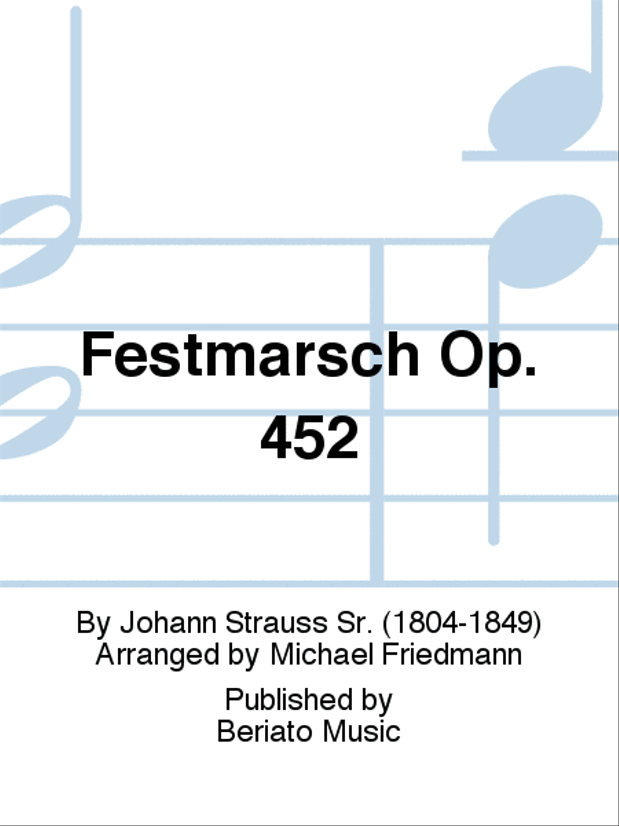 Festmarsch Op. 452 Festmarsch Op. 452 Concert Band scores gallery preview page 1