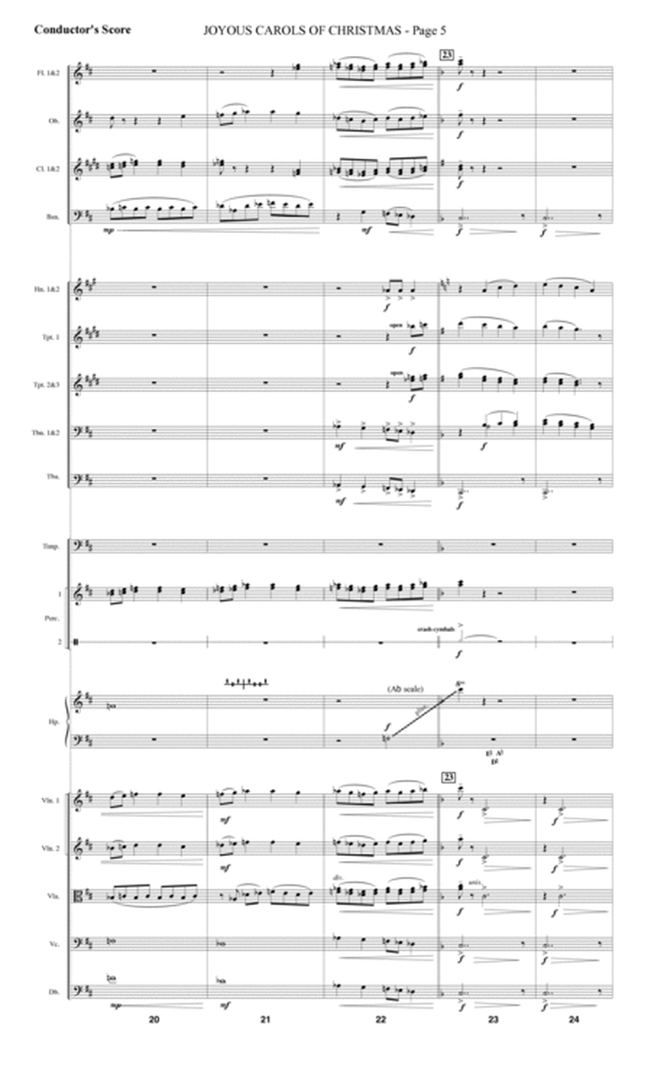 Joyous Carols of Christmas (Full Orchestra) - Score