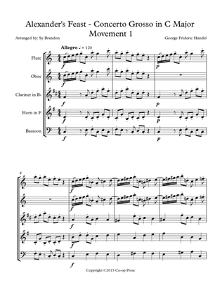 Alexander’s Feast - Concerto Grosso in C Major Movement 1