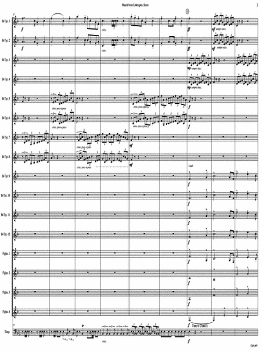 Opener, Act III Scene III from Lohengrin Small Ensemble scores gallery preview page 4