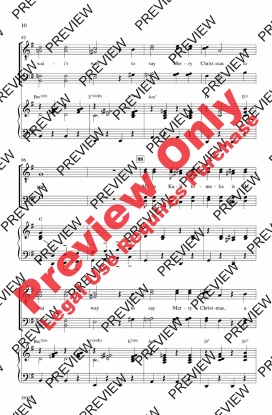 Mele Kalikimaka Men's Choir scores gallery preview page 10